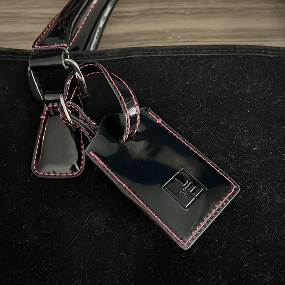 DIANE VON FURSTENBERG GARMENT BAG- LARGE BLACK 24x21” - Picture 9 of 17